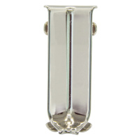 Roh k soklu Progress Profile vnitřní nerez leštěná silver, výška 60 mm, RIZCTAC602