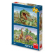 Dino puzzle souboj dinosaurů 2 x 48 dílků