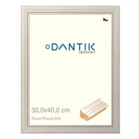 DANTIK rámeček 30 × 40, Grace Piccola bílý plexi čiré