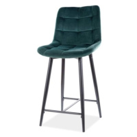 Barová židle CHAC 4 zelená/černá