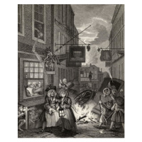 Obrazová reprodukce Times of the Day: Night,, William Hogarth, 30 × 40 cm