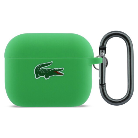 Lacoste Liquid Silicone Croc Logo pouzdro AirPods Pro 3 zelené