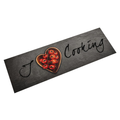 vidaXL Kuchyňský koberec omyvatelný Vaření nápis 45 x 150 cm samet