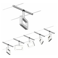 PAULMANN LED lankový systém Frame základní sada 5x4,8W 3000K 230/12V matný chrom/chrom