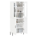 vidaXL Skříň highboard bílá 69,5 x 34 x 180 cm kompozitní dřevo