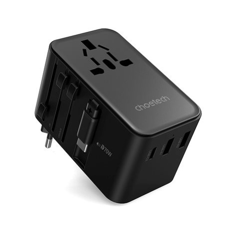 ChoeTech 70W Travel Wall Charger with inside cable(US/EU/UK/AU)