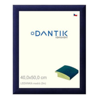 DANTIK rámeček 40 × 50, LEDVINKA modrý plexi čiré