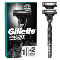 GILLETTE Mach3 Charcoal + hlavice 2 ks