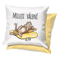 Nekupto Vtipný polštář Miluji válení