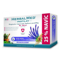 HerbalMed pastilky Dr.Weiss Šalvěj+ženš.vit.C 24+6