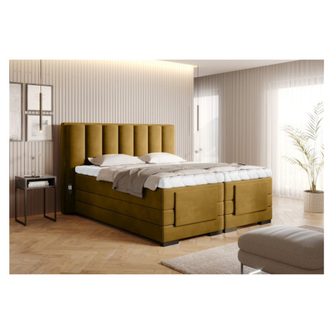 Artelta Manželská postel VEROS Boxspring | elektrická polohovatelná 160 x 200 cm Barva: Loco 45