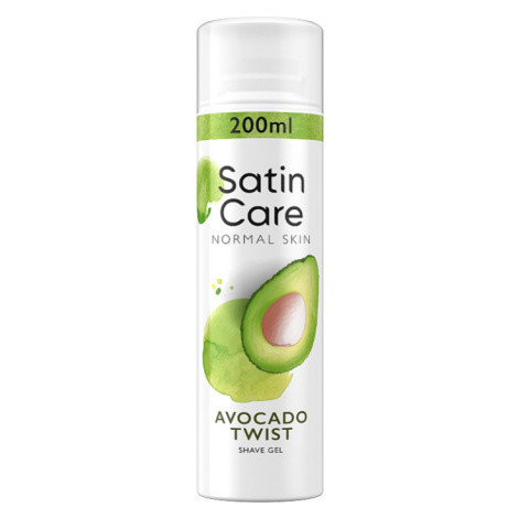 Gillette Satin Care Gel na holení  Normal Skin Avocado Twist 200ml