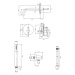 OMNIRES Y podomítková sprchová baterie staro měď /CPB/ SYSYW01CPB
