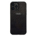 Audi Carbon Fiber iPhone 14 Pro 6,1 černo/černý pevný obal AU-TPUPCIP1