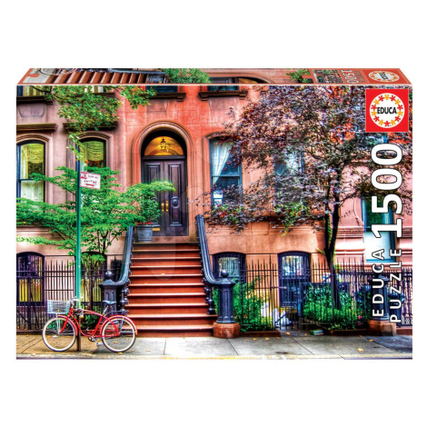 Puzzle Greenwich Village, New York Educa 1500 dílků a Fix lepidlo od 11 let