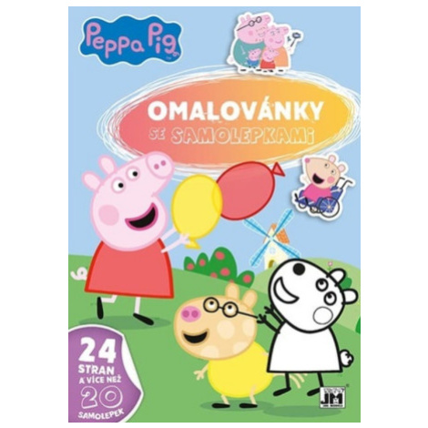 Prasátko Peppa - Omalovánky A4 se samolepkami JM - Jiří Models