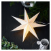 Markslöjd Živá dekorativní hvězda, závěsná, bílá, Ø 45 cm