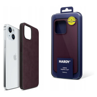 Fialové stylové pouzdro na záda iPhonu 15 3mk Hardy MagFabric Case
