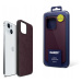 Fialové stylové pouzdro na záda iPhonu 15 3mk Hardy MagFabric Case