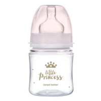 Canpol babies Lahev se širokým hrdlem ROYAL BABY 120ml růžová