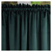 Dekorační velvet závěs s řasící páskou AURELIE 145x250 cm, lahvově zelená (cena za 1 kus) MyBest
