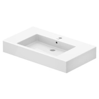 Duravit Umyvadlo 850x490 mm, s přepadem, bez otvoru pro baterii, bílá 0329850060