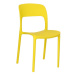 Plastová jídelní židle Frankie žlutá