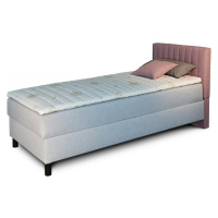 New Design Čalouněná postel NOVO s krátkým čelem | pravá s topperem Extra Rozměr: 90 x 200 cm