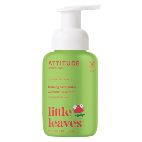 ATTITUDE Dětské pěnivé mýdlo na ruce Little leaves s vůní melounu a kokosu, 295 ml