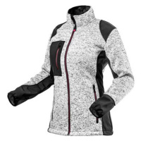 Neo tools dámská pletená bunda softshell výztuhy, černo-šedá, XL