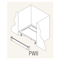 Ronal PWII09004 Přední panel hliníkový rovný vaničku 90 x 9,5 cm - bílý
