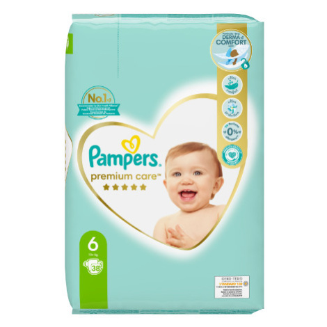 PAMPERS Premium Care plenky vel. 6, 13+ kg, 38 ks