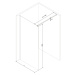 MEXEN/S KIOTO Sprchová zástěna WALK-IN 70x200 cm 8 mm, černá, zrcadlové sklo 800-070-101-70-50