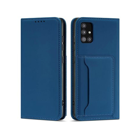 Magnet Card knížkové kožené pouzdro na Xiaomi Redmi Note 11 Pro 4G/5G, modré