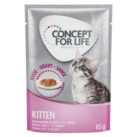 Výhodné balení Concept for Life 24 x 85 g - Kitten - v omáčce
