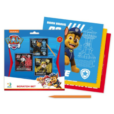Škrabací obrázek 3 ks barevný Tlapková patrola/ Paw Patrol Teddies