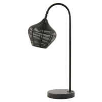 Černá stolní lampa (výška 61 cm) Alvaro – Light & Living