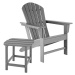 tectake 404617 zahradní židle s odkládacím stolkem