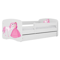 Dětská postel Babydreams+SZ+M bílá 70x140 Princezna 2