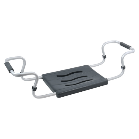 MSV sedátko do vany, nastavitelné, šedé, ocel, 50-70 cm, do 120 kg