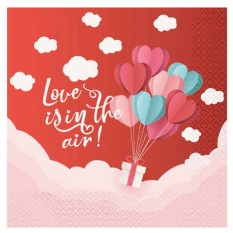 Godan Ubrousky - Love Is In The Air červené 33 x 33 cm 20 ks