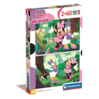 Clementoni - Puzzle 2x60 Disney Minnie