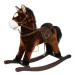 Mac Toys Tmavě hnědý houpací kůň se zvukem a hýbající pusou