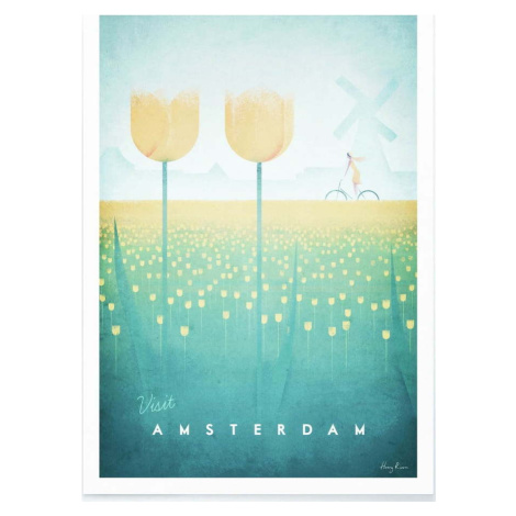 Plakát Travelposter Amsterdam, 30 x 40 cm