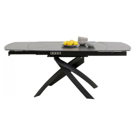KARE Design Rozkládací stůl Twist - černý, 120(30+30)x90cm