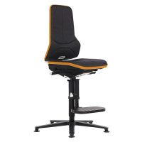 bimos Průmyslová otočná židle NEON ESD, patky, stupínek pro nohy, permanentní kontakt, látka, or