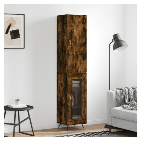 vidaXL Skříň highboard kouřový dub 34,5 x 34 x 180 cm kompozitní dřevo