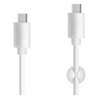 FIXED Dlouhý datový a nabíjecí USB-C kabel s konektorem USB-C, USB 2.0, 2 m Bílá