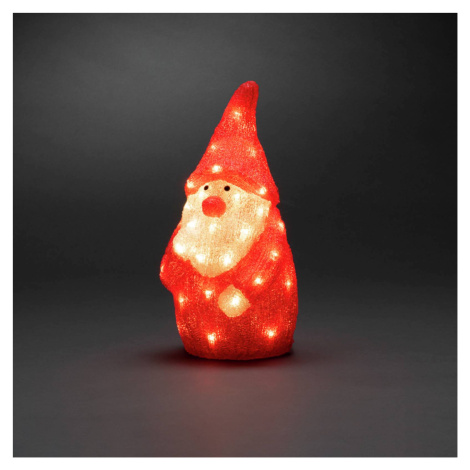Konstsmide Christmas LED dekorace Santa Claus červená IP44 výška 38 cm Konstmide