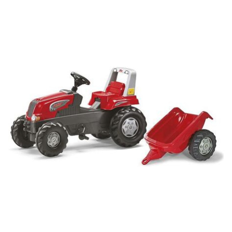 Rolly Toys  Šlapací traktor Junior s vlečkou červený akční